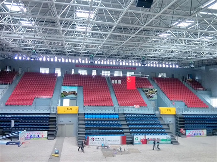 仪征电厂体育馆网架加工