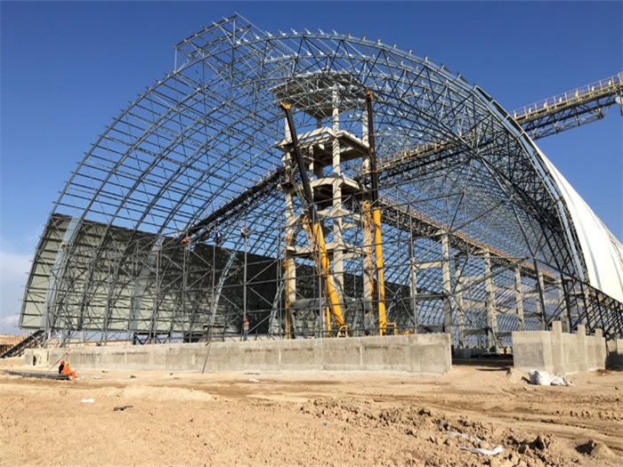 仪征煤机油桶翘工程网架